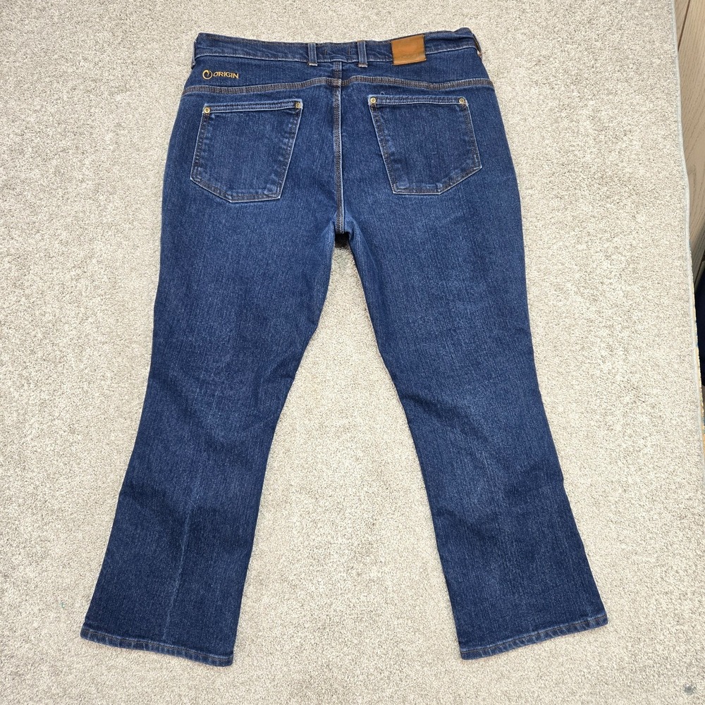 Origin Maine Jeans Men's 38x28 Blue Bootcut USA MADE distressed stretch - Picture 2 of 15